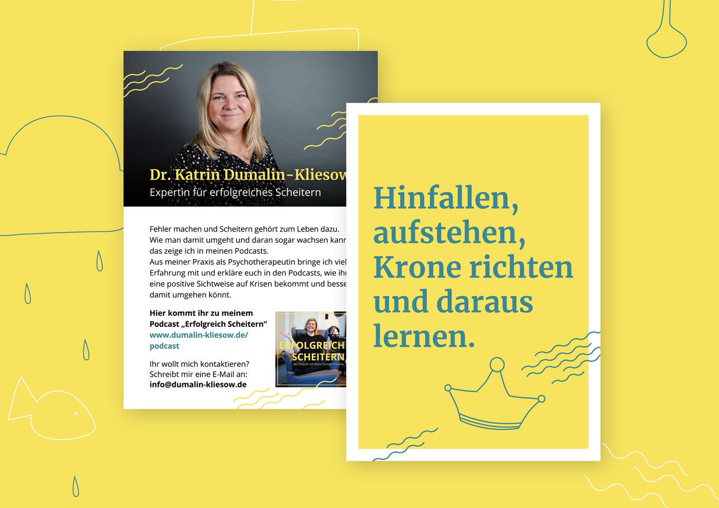 Postkarte Für Katrin Dumalin-Kliesow ist eine Referenz des Grafikbüro Sperling