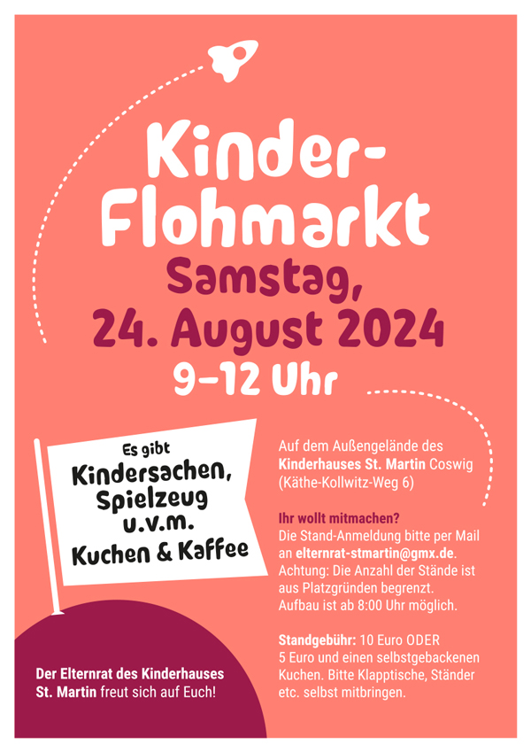 rotes Plakat mit der Aufschrift 
